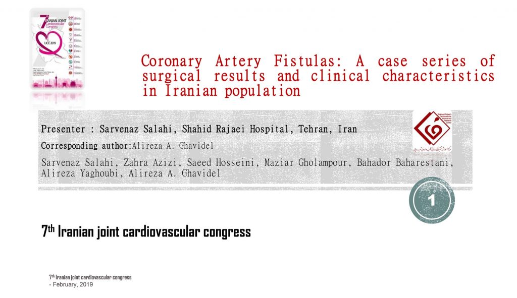 Coronary Artery Fistulas