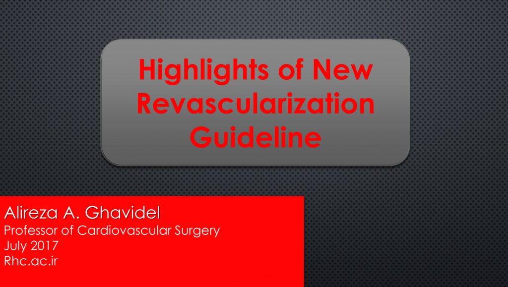 hilights of new revascularization guidline