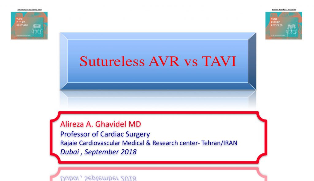 Sutureless AVR vs TAVI