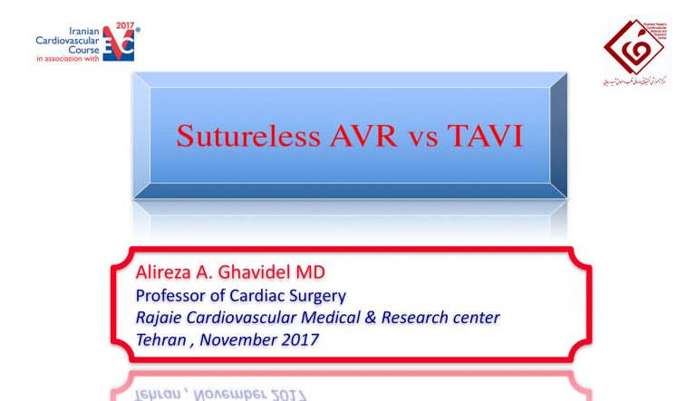 Sutureless AVR vs TAVI
