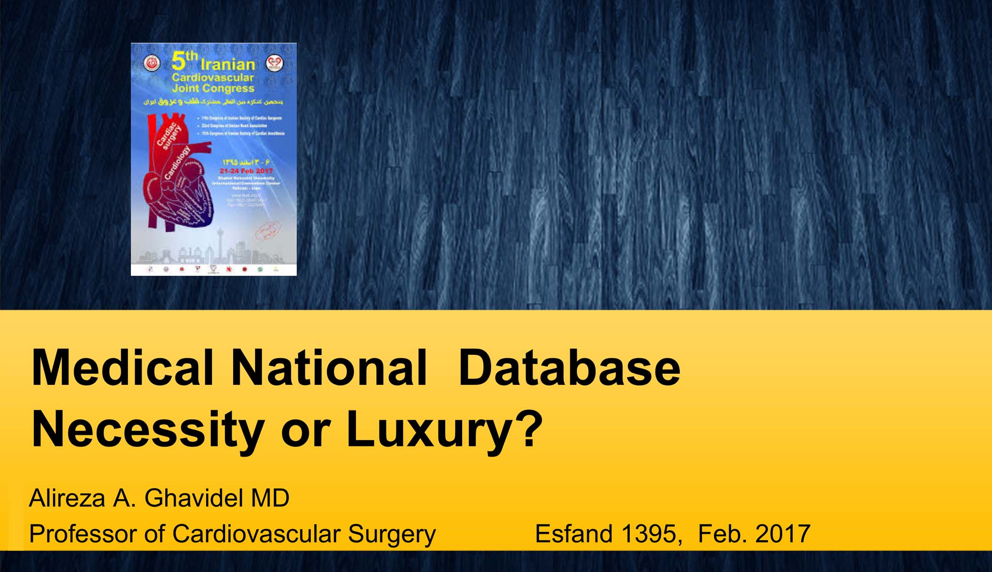 Medical National Database Necessity or Luxury