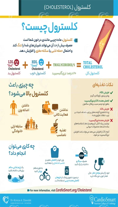 اینفوگرافی با موضوع کلسترول چیست؟